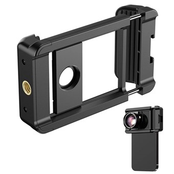 APEXEL F001 Smartphone Clip - Ekstern Kameraholder med 1/4 Tomme Skruehul - Til Selfie Sticks, Kamerastandere &Tripods
