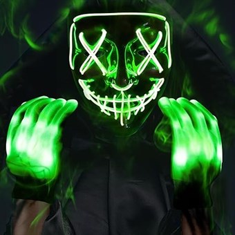 The Purge - LED-maske - Neon Grøn