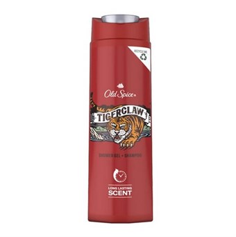 Old Spice Tiger Claw Shower Gel og Shampoo - 400 ml