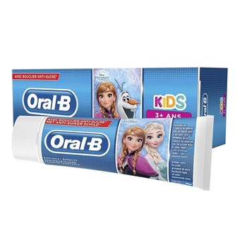 Oral-B Børnetandpasta Frost Anna og Elsa 3+ Mild Flouride Tandpasta - 75 ml