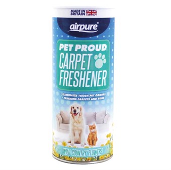 AirPure Pet Proud Carpet Freshener - Tæppefrisker mod Dyrelugte - Wild Country Flowers - Duft af Vilde Blomster