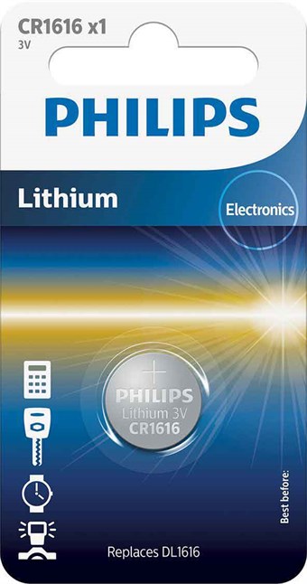 PHILIPS Lithium CR1616 - 1 stk