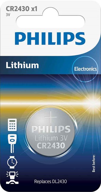 PHILIPS Lithium CR2430 - 1 stk