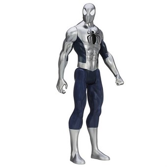 Spiderman Silver, armored - Actionfigur - 30 cm - Superhelt - Superhero