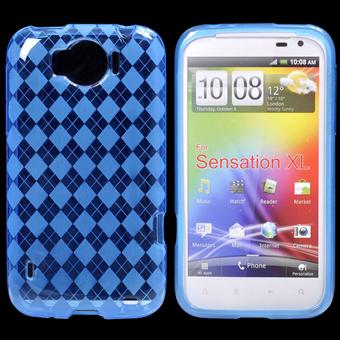 HTC Sensation XL Mønster Silikone (Blå)