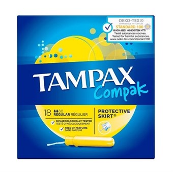 Tampax Compak Regular Tamponer - 18 stk.