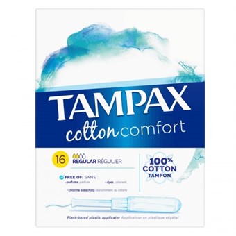 Tampax Cotton Regular Comfort Tamponer - 16 stk.
