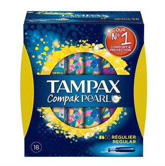Tampax Compak Pearl Regular Tamponer - 18 stk.