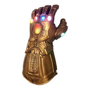 Avengers Endgame Thanos Handske med 6 LED-sten - Til Børn