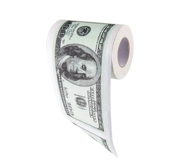 $100 Dollars Sedler - Toiletpapirsrulle