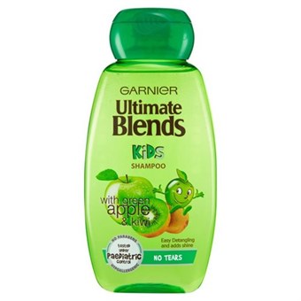 Garnier Ultimate Blends Kids 2 in 1 No Tears Shampoo - Æbler & Kiwi - 250 ml