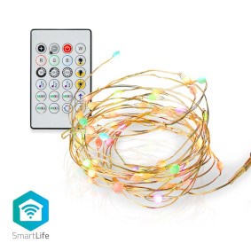 SmartLife fuld farve LED Strip | Wi-Fi | Flerfarvet | 5.00 m | IP20 | 400 lm | Android™ / IOS