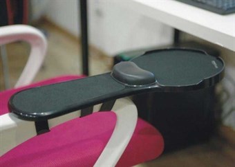 Håndleds- og Underarmsstøtter med musemåtte til armlæn