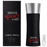Armani Code Sport - Eau de Toilette - Duftprøve - 2 ml