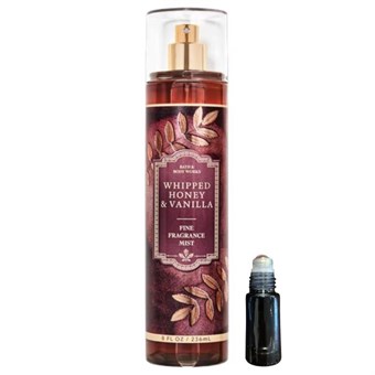 Bath & Body Work Whipped Honey & Vanilla - Fragrance Mist - Roll On - 5 ml