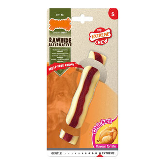 Hund Bidering Nylabone Extreme Chew Roll	Rawhide Størrelse S Kylling Nylon