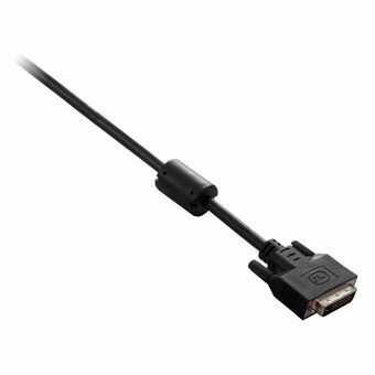 DVI-D digital video-kabel V7 V7E2DVI-02M-BLK      (2 m) Sort