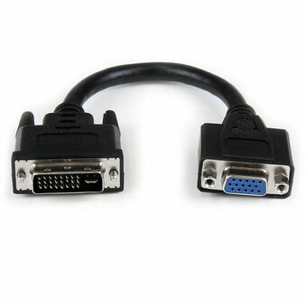 DVI-I til VGA-kabel Startech DVIVGAMF8IN          Sort 0,2 m