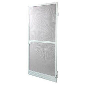 moskitonet Døre Glasfiber Aluminium Hvid (220 x 100 cm)