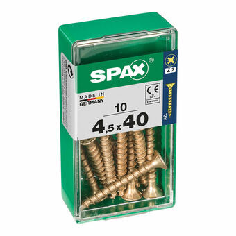Æske med skruer SPAX 4081020450401 træskrue Fladt hoved (4,5 x 40 mm)