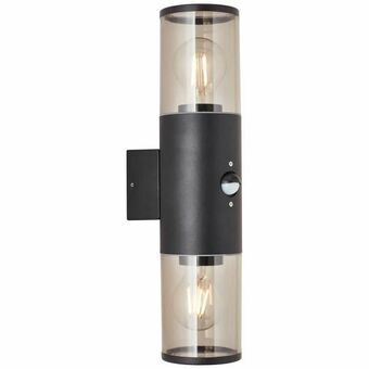 Væglampe Brilliant Sergioro Udvendig Bevægelsesdetektor Sort 20 W
