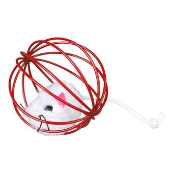 Legetøj Trixie Mouse in a Wire Ball Multifarvet Polyester