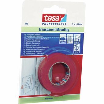 Dobbeltsidet Tape TESA 4965 Udvendig Gennemsigtig (19 mm x 5 m)