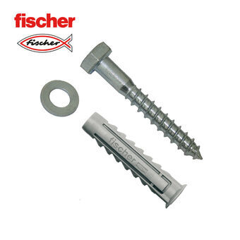 Rawplugs og skruer Fischer 535512 Rawplugs og skruer 2 enheder (10 x 80 mm)