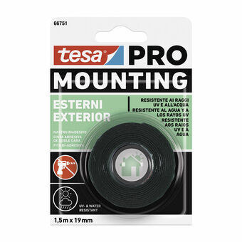 Dobbeltsidet Tape TESA Mounting Pro Udvendig 19 mm x 1,5 m Multifarvet
