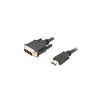 HDMI til DVI-kabel Lanberg CA-HDDV-10CC-0018-BK Sort 1,8 m
