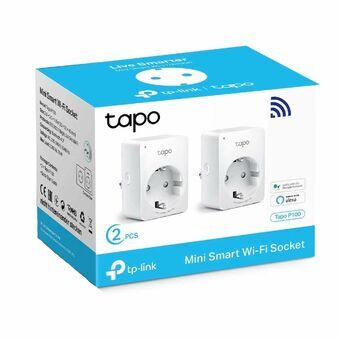 Smart-stik TP-Link MINI SMART Tapo P100 2900W WiFi Hvid (2 uds)