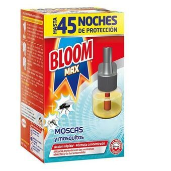 Elektrisk Myggeskræmmer Bloom Bloom Max Moscas Mosquitos 45 Nat 1 enheder 18 ml