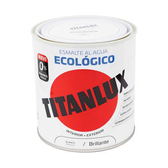 Akryl lak Titanlux 00t056614 Økologisk 250 ml Hvid Skinnende