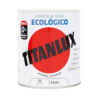 Akryl lak Titanlux 02t056614 Økologisk 250 ml Hvid Mat