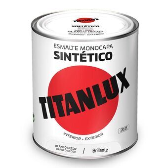Syntetisk emalje Titanlux 5809019 Hvid 750 ml