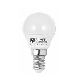 Sfærisk LED pære Silver Electronics 1960214 Hvid 5 W E14 (3000K)