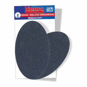 Thermo-klæbende plastre Hidalgo Albuestøtte Knæbeskytter Blue Jeans 15,5 x 9,5 cm 2 enheder