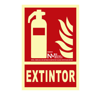 Skilt Normaluz Extintor PVC (21 x 30 cm)