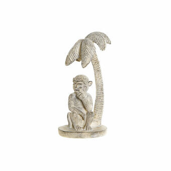 Dekorativ figur DKD Home Decor 8424001749805 15 x 12 x 29 cm Hvid Harpiks Abe Tropisk Afklædt