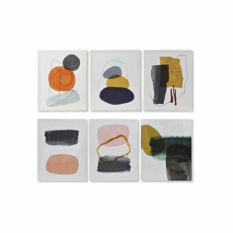 Maleri DKD Home Decor Abstrakt Moderne (40 x 1,8 x 50 cm) (6 enheder)