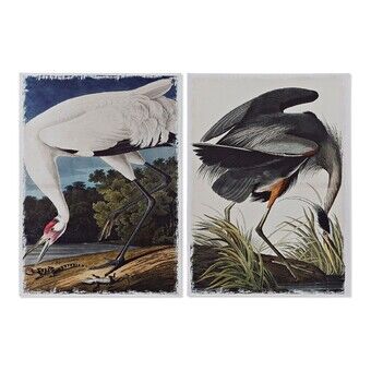 Maleri DKD Home Decor Heron (50 x 1.8 x 70 cm)