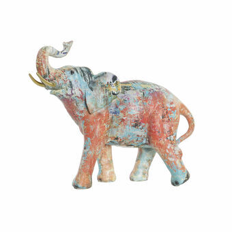 Dekorativ figur DKD Home Decor Harpiks Elefant (28 x 13 x 23.5 cm)