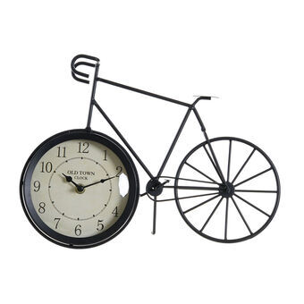 Namizna ura DKD Home Decor Sort Cykel Jern Vintage (34 x 11 x 25 cm)