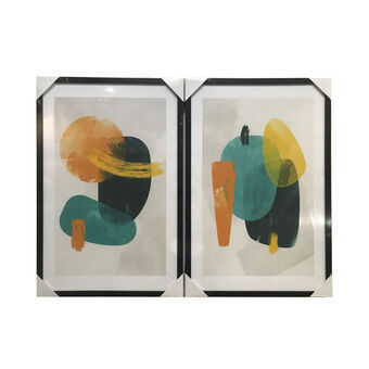 Maleri DKD Home Decor Abstrakt (2 pcs) (40 x 3 x 60 cm)