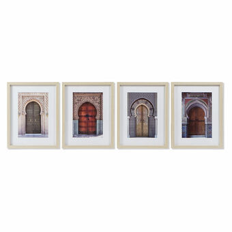 Maleri DKD Home Decor Araber (35 x 2 x 45 cm) (4 enheder)