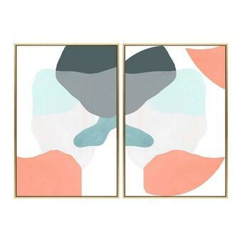 Maleri DKD Home Decor Abstrakt (53 x 3.5 x 73 cm) (2 pcs)