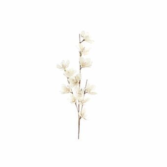 Dekorativ blomst DKD Home Decor Hvid Polyester (40 x 10 x 135 cm)