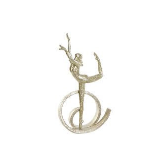 Dekorativ figur DKD Home Decor Gylden Harpiks Moderne Ballet (25 x 12,5 x 42,5 cm)