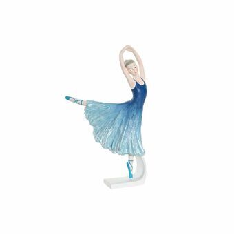 Dekorativ figur DKD Home Decor Blå Romantisk Ballet ballerina 13 x 6 x 23 cm