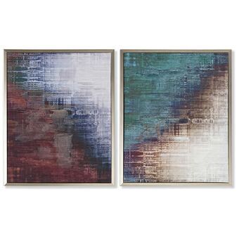 Maleri DKD Home Decor Abstrakt (43 x 2,5 x 53 cm) (2 enheder)
